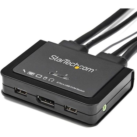 Startech.Com 2PORT USB 4K60HZ DISPLAYPORT KVM SWITCH OS INDEPENDENT SV211DPUA4K