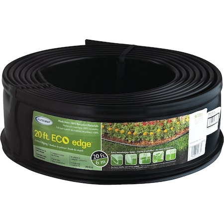 Suncast 5'' H. x 20 Ft. L. Black Recycled Plastic Lawn Edging PCE2040
