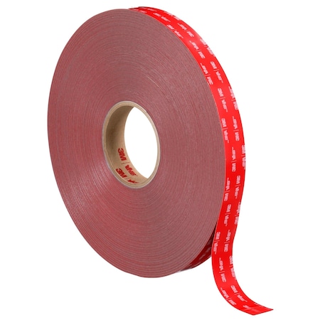 3M Double-Sided Foam Tape, 1 in W, 36 yd L, 25 mil, Acrylic Foam, Double-Sided, 9 PK RP+060GF