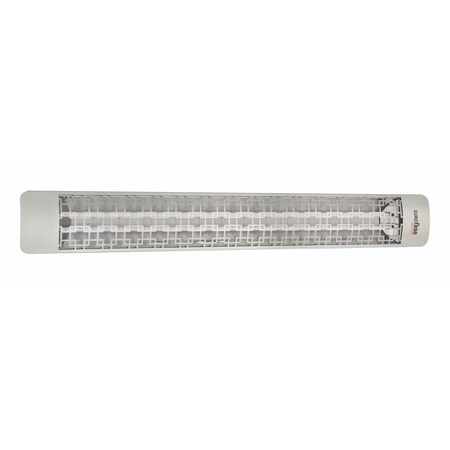 Eurofase SS 61in Dual Element 6000W 277V Heater, Stainless Steel, Brix Decor Plate EF60277S5