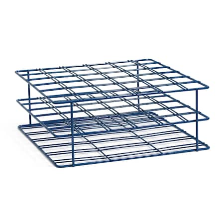 United Scientific Coated Wire Rack, 50 mL Centrifuge Tubes, 36 Place, Blue CWRCT07