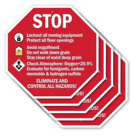 Signmission Aluminum Metal Signs, 10 in Width, 10 in Height, , 5 PK OC-A-5Pack-10-112
