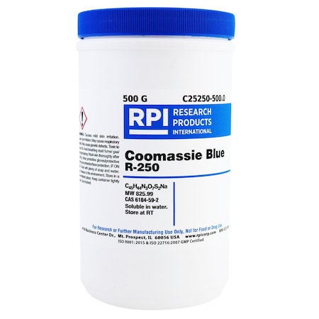 Rpi Coomassie Blue R-250, 500 Grams C25250-500.0