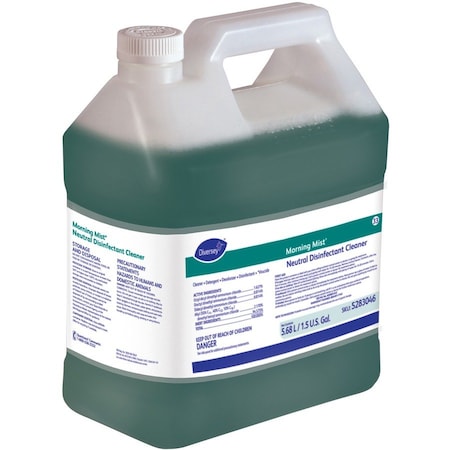Diversey Disinfectant Cleaner, 1.5 gal. Jug, Unscented, Blue, 2 PK 5283046