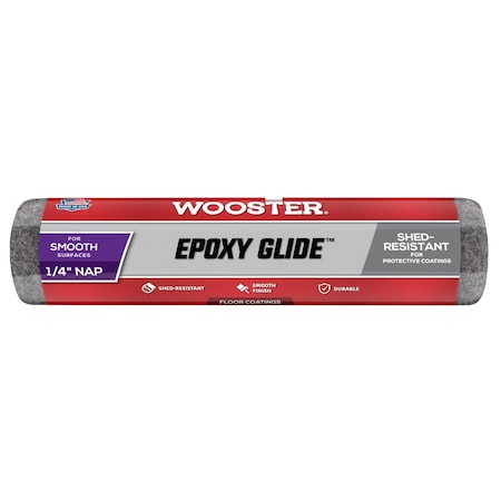 Wooster R232 9 in. Epoxy Glide 0.25 in. Nap Roller Cover 71497154422