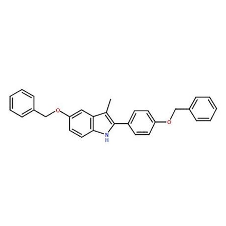 Ak Scientific 5-(Benzyloxy)-2-(4-(benzyloxy)phenyl)-3-methyl-1H-indole (5g), CAS 198479-63-9 Y1224-5g