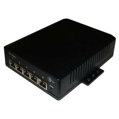 Tycon Systems PoE Switch, 12-36V In, 5xPort GigE 802.3at TP-SW5G-24