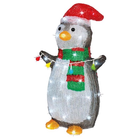 Lumineo LED Cool White Penguin 18 in. Yard Decor 9782913