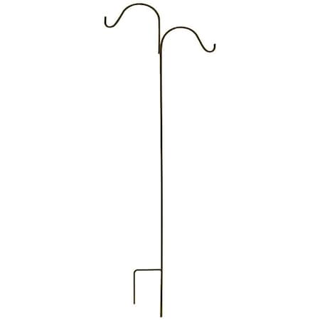 Landscapers Select Shepherd Hook, 24 in L, 84 in H, Steel, Matte Hammertone Bronze 5195714