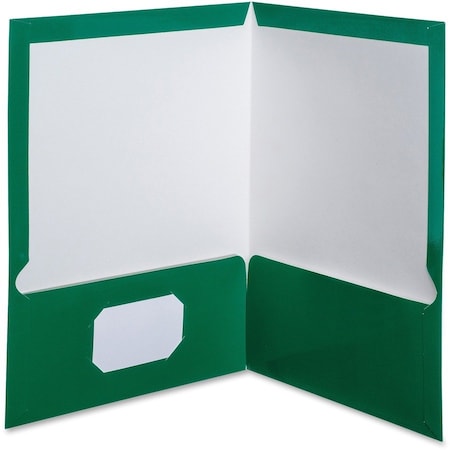 Tops Business Forms Oxford, High Gloss Laminated Paperboard Folder Capacity, Green, 25PK 51717