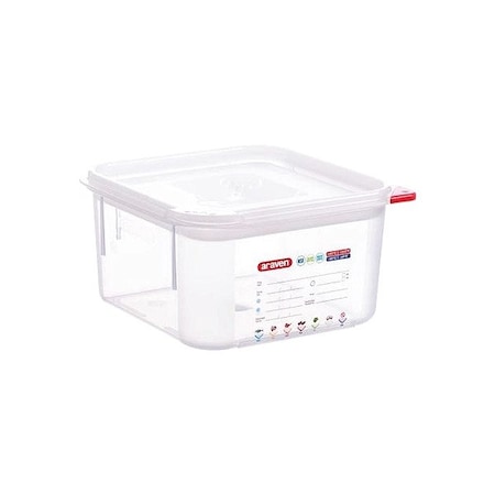 Araven Square Container W/Lid Polypropylene   2 11851