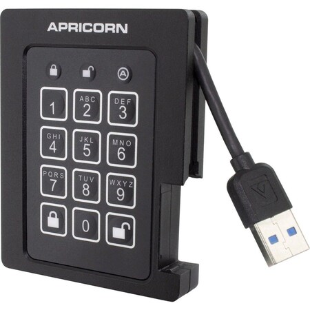 Apricorn ASSD-3PL256-4TBF 4 TB Rugged Solid State Drive - External - USB 3.0 ASSD-3PL256-4TBF