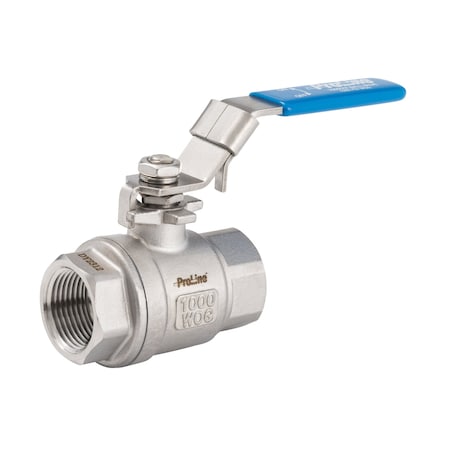 Proline Series Stainless Steel 3/4-in FIP Ball Valve with Locking Handle Series 7690SST 107-714SS