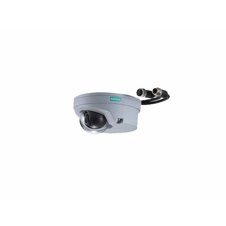 Moxa EN50155, FHD, H.264/MJPEG IP camera, M12 connector, 1 mic built-in, PoE , 2.8mm Le VPort P06-2M28M