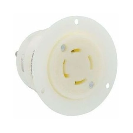 Leviton Industrial Grade Flanged Outlet 30 Amp, 120/208 Volt 3PY 2756