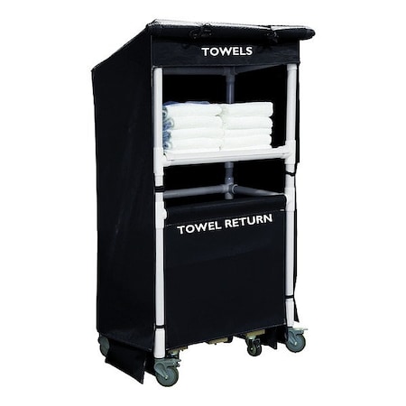 Royal Basket Trucks Towel Station, Blk, Vinyl G32-KKX-S1A-4ULN