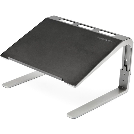 Startech.Com Adjustable Laptop Stand - Heavy Duty Steel & Aluminum - 3 Height Settings - Tilted - LTSTND
