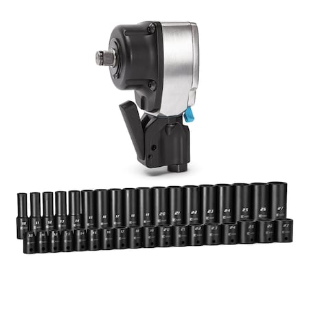 Capri Tools 1/2 in. Drive 6-Point Impact Bundle, Metric, 37-Piece CP55000-37MIB