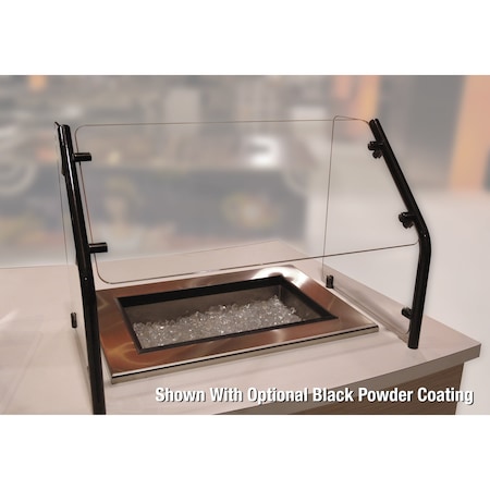 Advance Tabco Food shield self-serve style 45 deg. angled front AFS-48