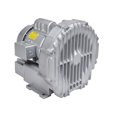 Gast Regenerative Blower, 3 1/2 hp, 80 in Hg R6335A-2