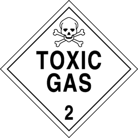 Accuform DOT SHIPPING LABELS HAZARD CLASS 2 MSL206PS5
