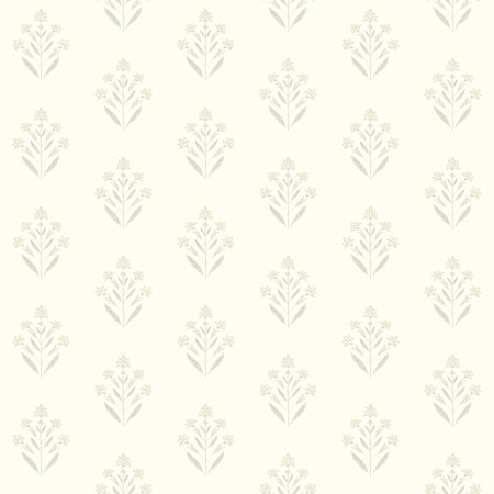 Chesapeake Kova Dove Floral Crest Wallpaper 3125-72349