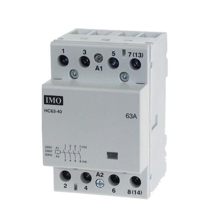 Imo Automation Modular Heating Contactor 63A 4 Pole Normally Open, 230VAC HC63-40230