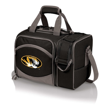 Picnic Time Family Of Brands NCAA Mizzou Tigers Malibu Cooler Picnic BasketBlack with Gray Accents 508-23-175-394-0