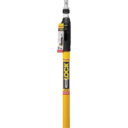 Purdy Power Lock Pole+ 4 to 8 Ft. Aluminum/Fiberglass Extension Pole 14P240048
