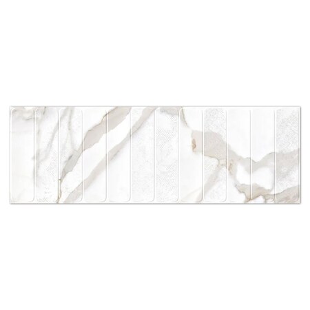 Apollo Tile Strata 16 x 48 in. Matte White and Gray Ceramic Large Format Wall Tile 15.5 sq ft/case, 3PK COS88BOCO1648