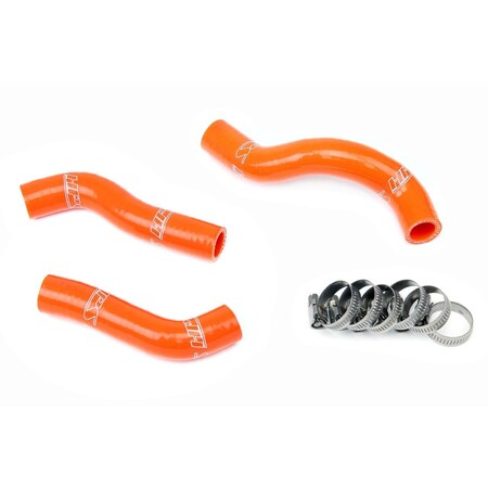 Hps Performance High Temp Reinforced Silicone Radiator Coolant Hose Kit, Orange,  57-1249-ORG