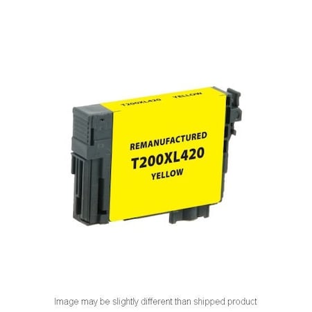 Epson Replacement, YELLOW Compatible InkJet Ink, 550 page yield T200XL420-S
