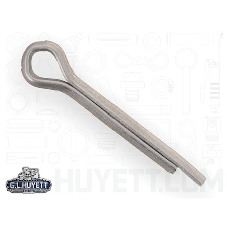 Huyett Cotter Pin, 300 Stainless Steel, 0.078 in Dia x 0.500 in Effective Length CPS-078-0500