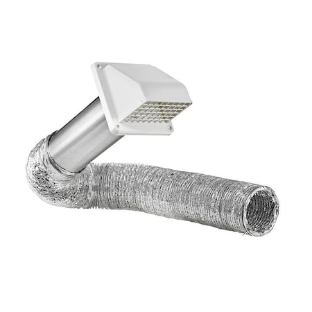 Lambro Wall Hood Vent Kit, Plastic, White, 10/BX 1375W