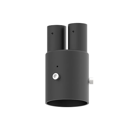 Westgate DAB 3in POLE ADAPTER FOR 2 BELL ARMS, BLACK DAB-PA3-2