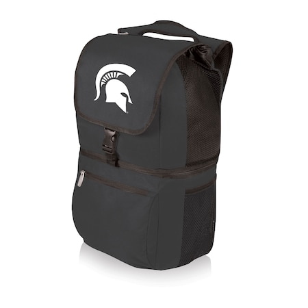 Picnic Time Family Of Brands NCAA Michigan State Spartans Zuma Backpack Cooler - Soft Cooler Backpack - Lunch Cooler, Black 634-00-175-354-0