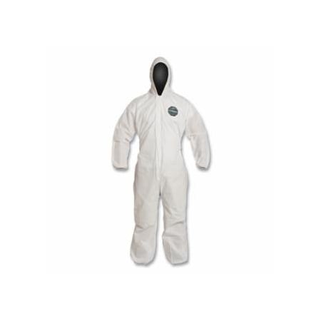 Dupont Proshield 10 Coverall, Serged Seams, Attached Hood, Elastic Wrists and Ankles, Zipper Front, 25PK 251-PB127SW-2XL