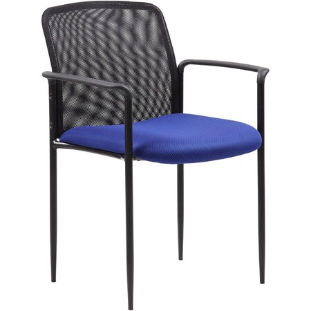 Boss Office Products Boss Stackable Mesh Guest Chair - Blue B6909-BE
