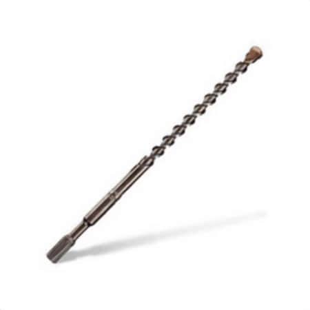 Black+Decker Rotary Hammer Drill Bit, 2-Cutter, 5/8 in Drill Bit, 3/4 in Spline Shank, 17 in D Cutting DW5711