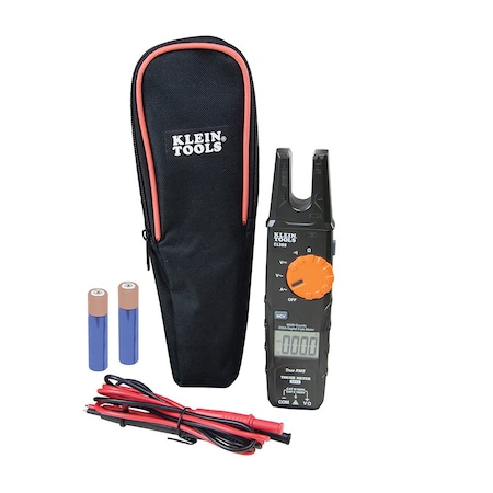 Klein Tools Digital Clamp Meter, LCD, 200 A, 0.6 in (15 mm) Jaw Capacity CL360