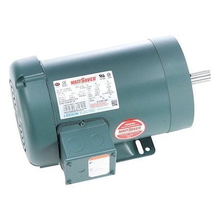 Leeson Three-Phase General Purpose Motor, 1 HP, 145TC Frame, 230/460V Voltage, 1,170 Nameplate RPM 121936.00