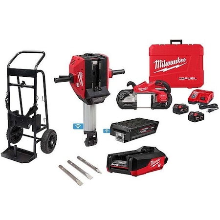 Milwaukee Tool MX FUEL Breaker Kit + M18 FUEL Band Saw MXF368-1XC, 2929-22