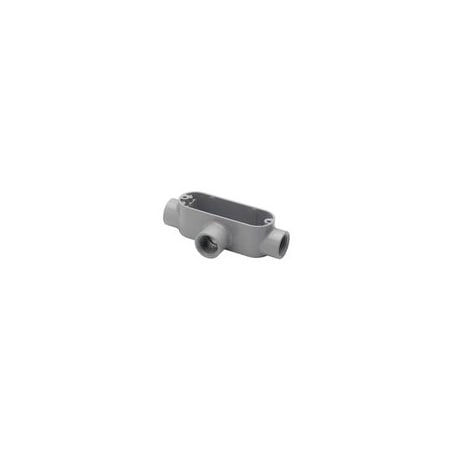 Bridgeport Condulets and Unilets, 1'', Enamel Painted, Aluminum, 3-Hub, Type T, Threaded Female, IMC/Rigid Con T-43