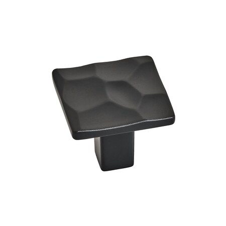 Amerock Kamari 1-3/16 in 30 mm Length Matte Black Cabinet Knob BP36821MB