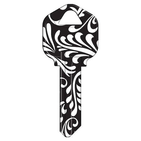 Hy-Ko Key Blank, Brass, Nickel-Plated, For: Kwikset KW1 Keyways 16005KW1-41