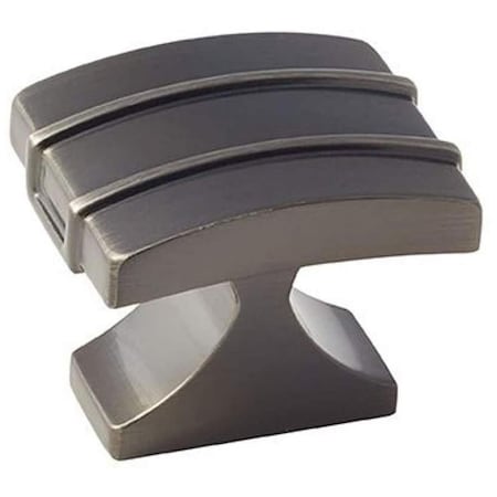 Amerock Davenport Collection Gunmetal Knob, Silver - 1.5 x 1.5 Dia. x 1.375 in. 5004442