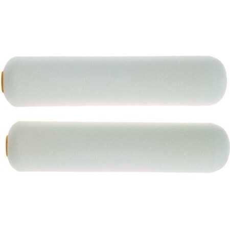 Linzer Paint Roller Cover, 1/4 in Thick Nap, 6 in L, Foam Cover, White MR200-2-6
