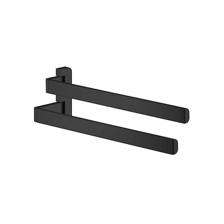 Axor Universal SoftSquare Dual Towel Bar in Matte Black 42821670