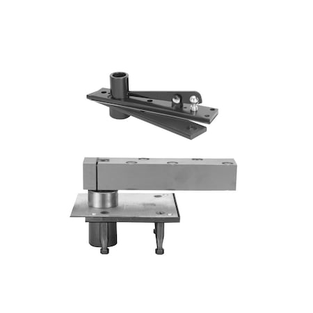 Rixson Center Hung Pivot for 2in Doors or Greater, Includes H340 Top Pivot, Satin Chromium Plated H117-3/4 626