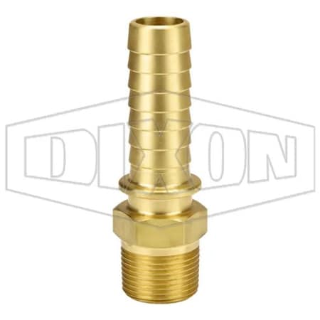Dixon Boss Hose Stem, 1 in, MNPT x Hose Shank, Brass, Domestic BMS11